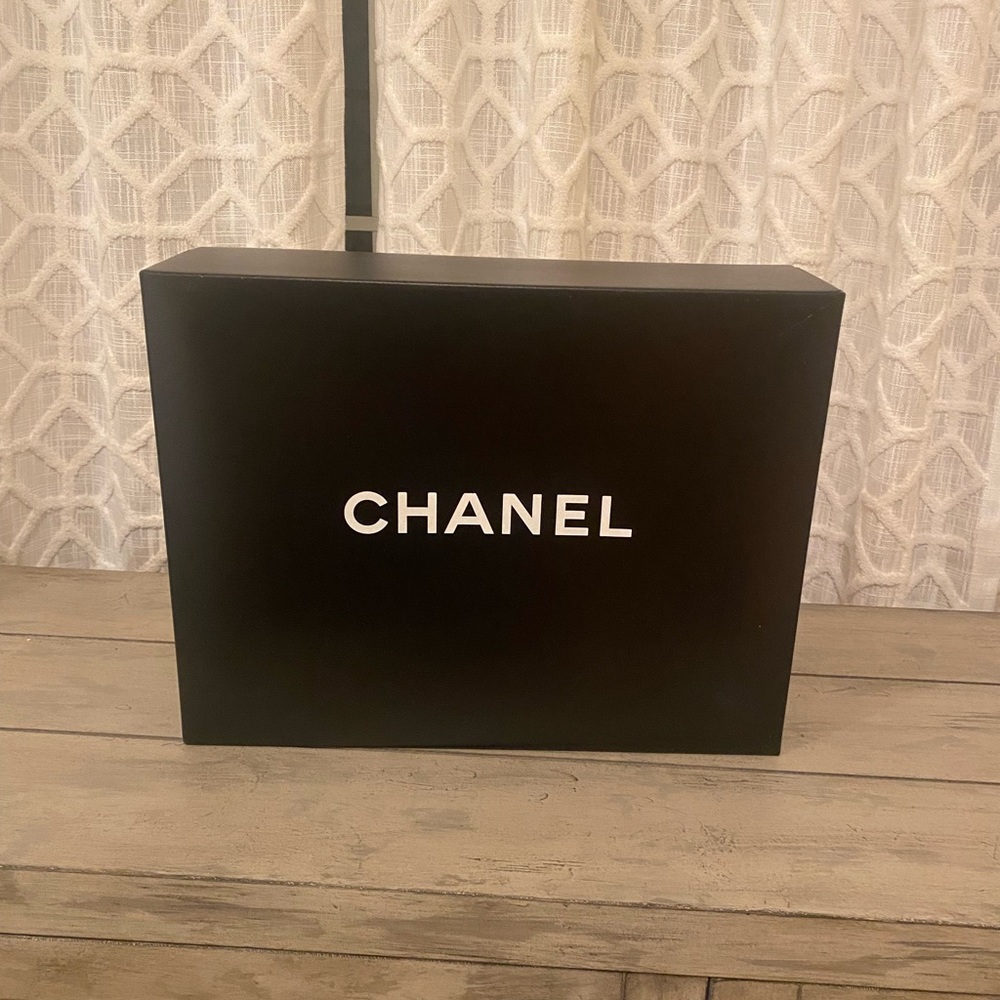 Chanel large authentic  box from the bag. Size 16 x 12 inch depth 5 inch